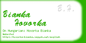 bianka hovorka business card